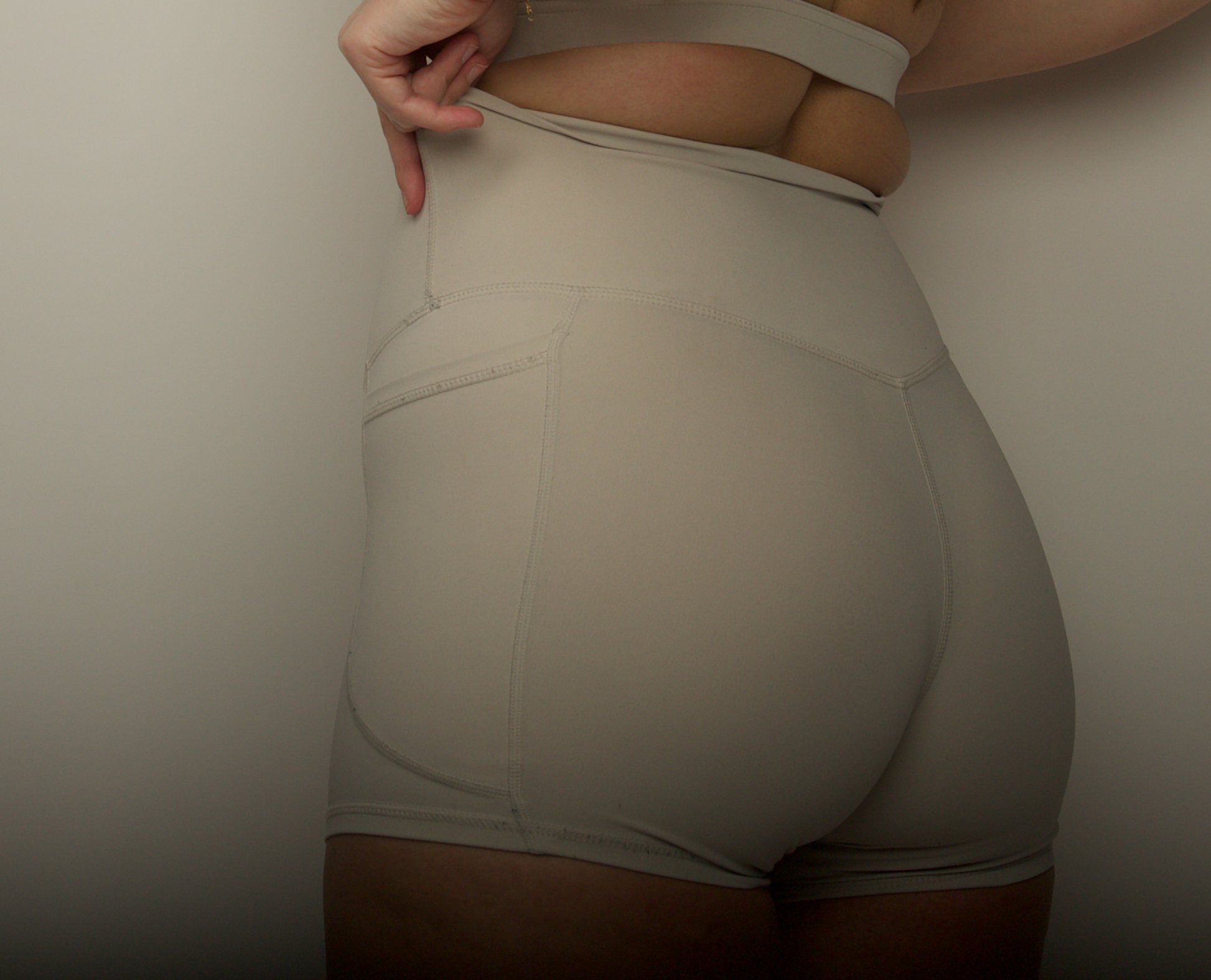 Flattering Sandy Beige Sports Shorts: Designed to Enhance Your Shape